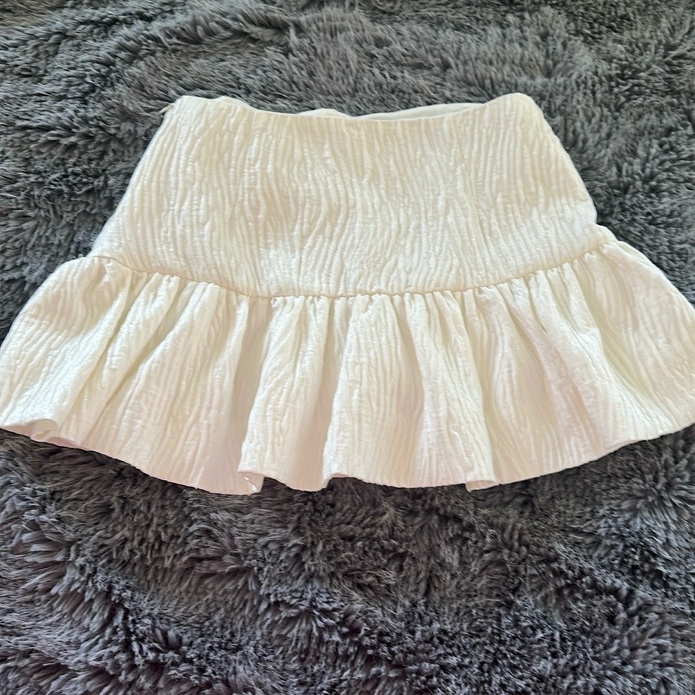 Zara White Balloon Skirt/Skort